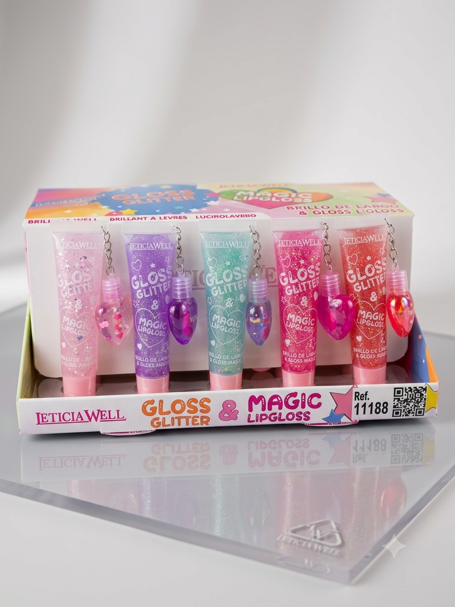 GLOSS GLITTER + MAGIC LIPGLOSS