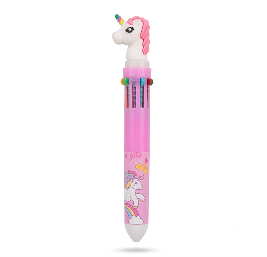 BOLIGRAFO 12 COLORES UNICORNIO