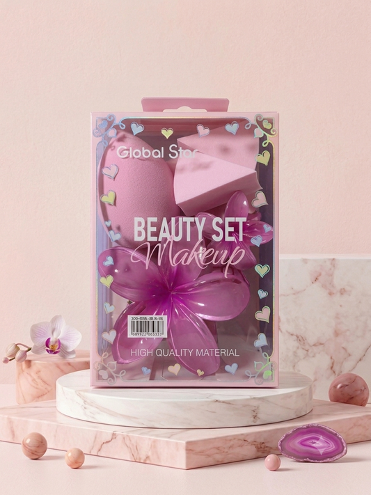 SET DE ESPONJAS + PINZAS PARA EL CABELLO